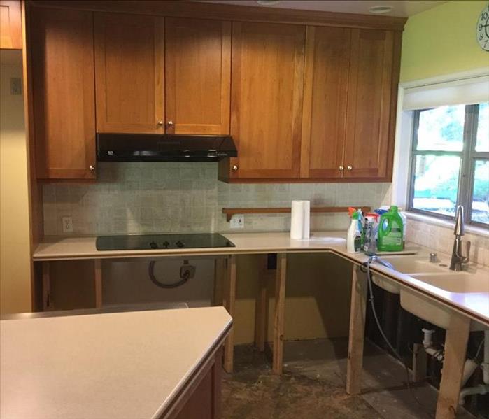 kitchen with cabinets removed